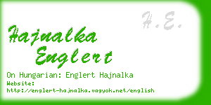 hajnalka englert business card